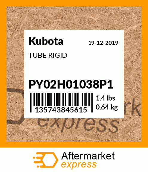 TUBE RIGID PY02H01038P1
