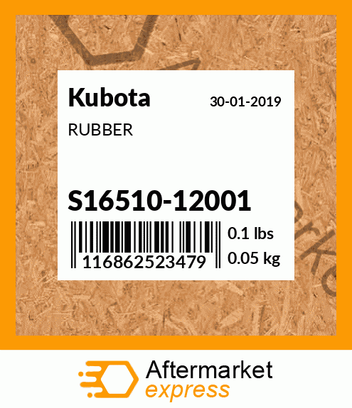RUBBER S16510-12001