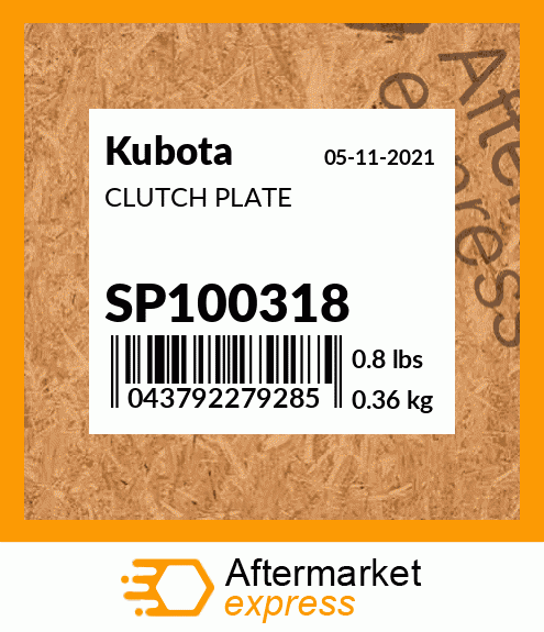 CLUTCH PLATE SP100318
