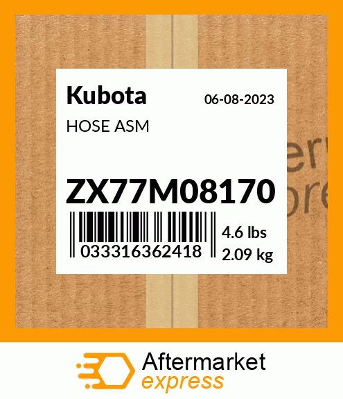 HOSE ASM ZX77M08170