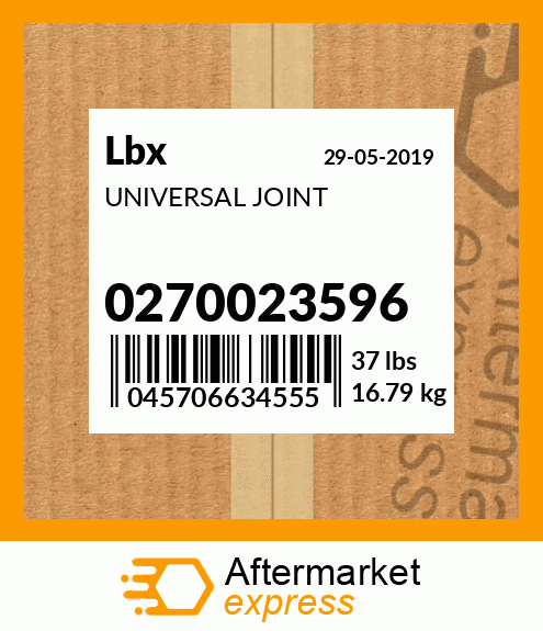 UNIVERSAL JOINT 0270023596