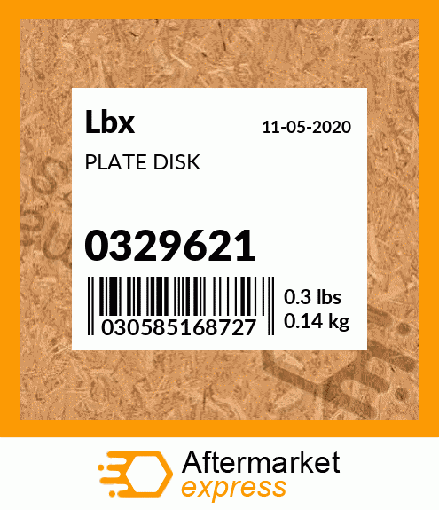 PLATE DISK 0329621
