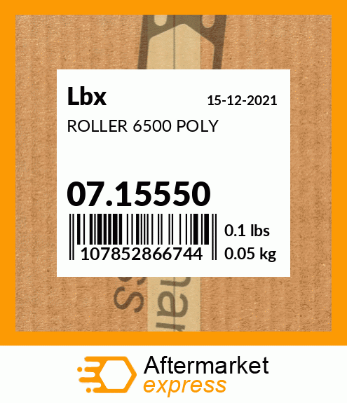 ROLLER 6500 POLY 07.15550