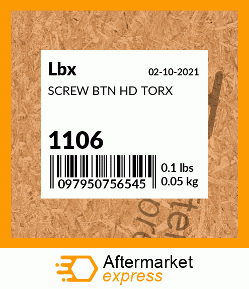 SCREW BTN HD TORX 1106
