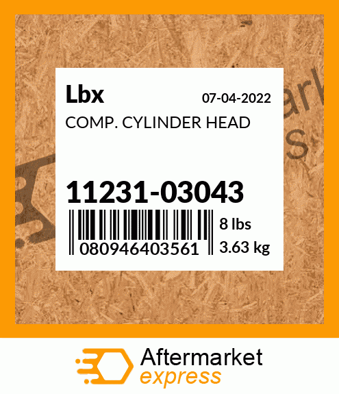 COMP. CYLINDER HEAD 11231-03043