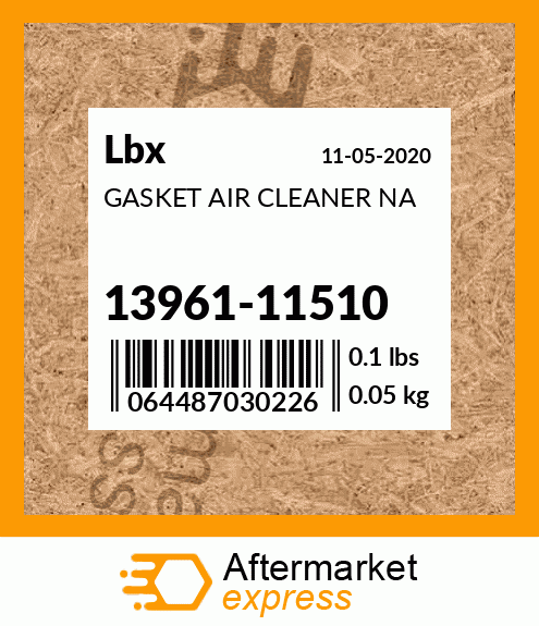 GASKET AIR CLEANER NA 13961-11510