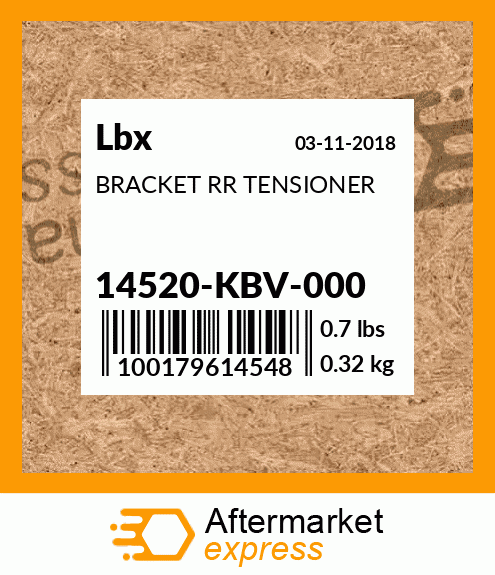 BRACKET RR TENSIONER 14520-KBV-000