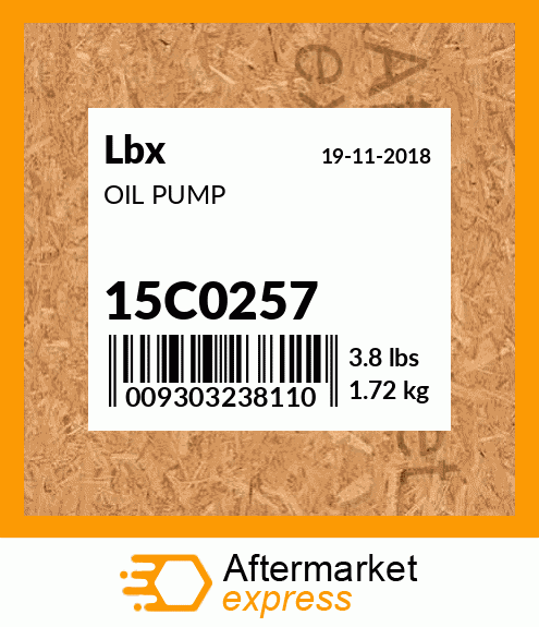 OIL PUMP 15C0257