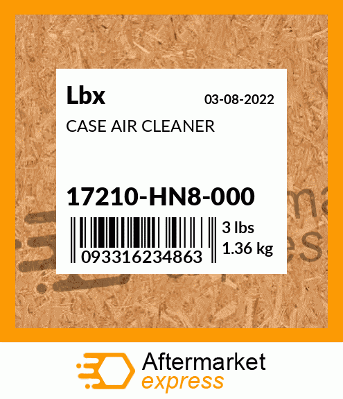 CASE AIR CLEANER 17210-HN8-000