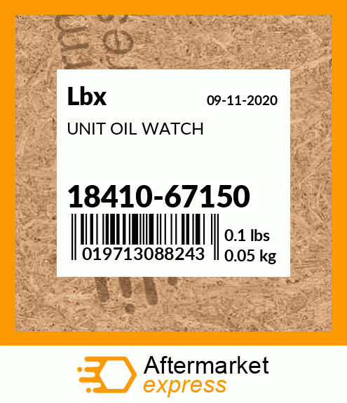 UNIT OIL WATCH 18410-67150