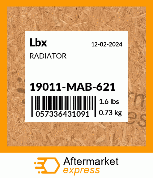 RADIATOR 19011-MAB-621