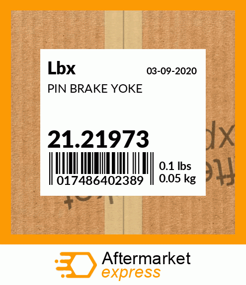 PIN BRAKE YOKE 21.21973