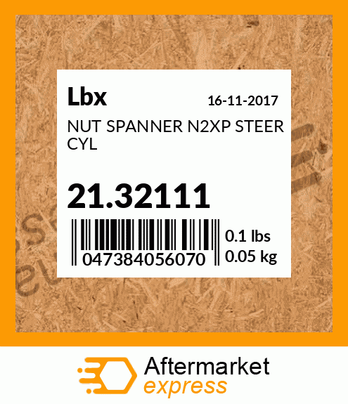 NUT SPANNER N2XP STEER CYL 21.32111