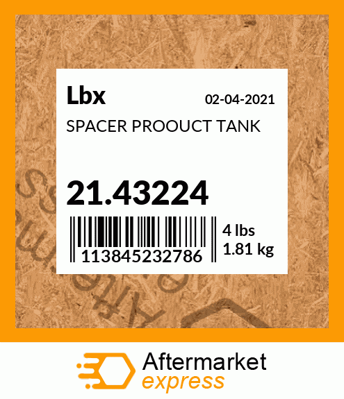 SPACER PROOUCT TANK 21.43224