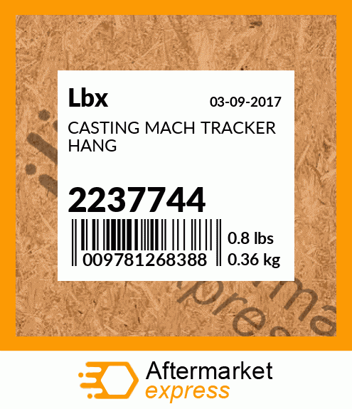 CASTING MACH TRACKER HANG 2237744