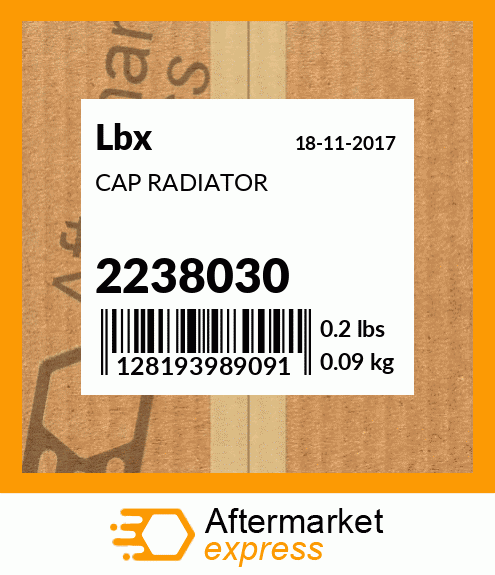 CAP RADIATOR 2238030