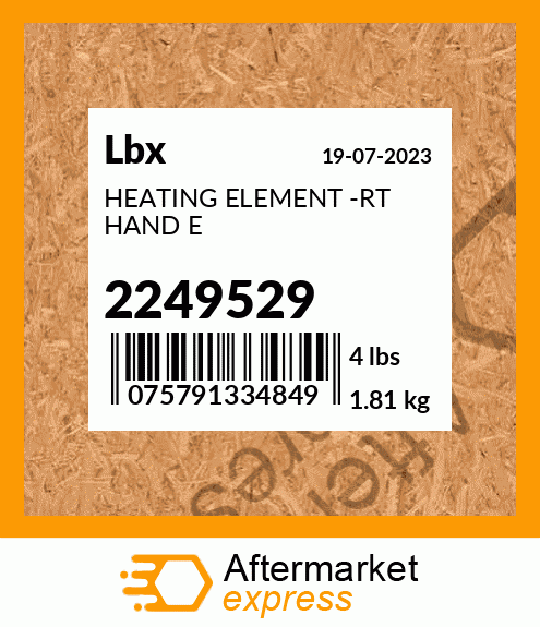 HEATING ELEMENT -RT HAND E 2249529