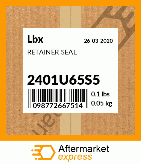 RETAINER SEAL 2401U65S5