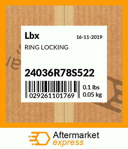 RING LOCKING 24036R78S522
