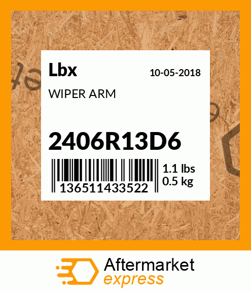 WIPER ARM 2406R13D6