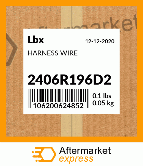 HARNESS WIRE 2406R196D2