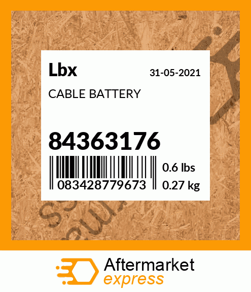 CABLE BATTERY 84363176