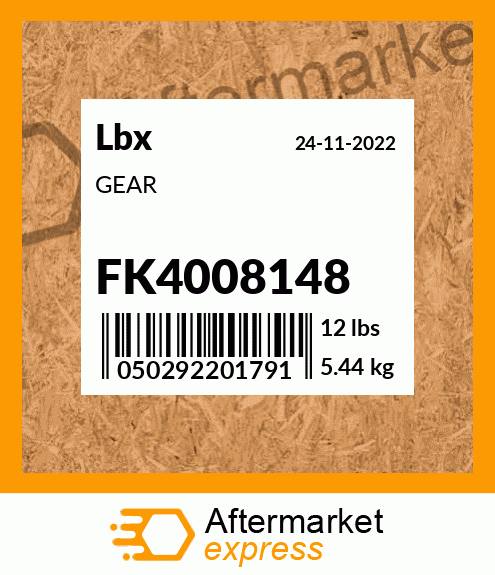 GEAR FK4008148