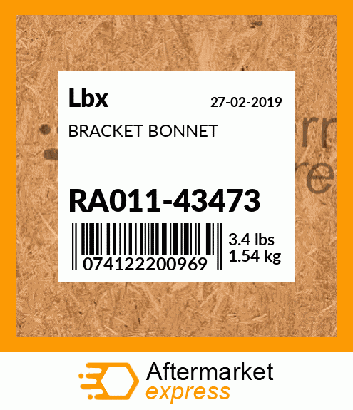 BRACKET BONNET RA011-43473