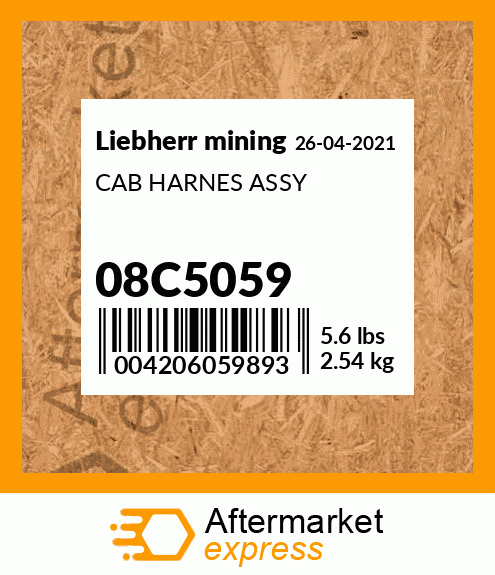CAB HARNES ASSY 08C5059