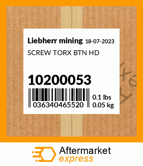 SCREW TORX BTN HD 10200053