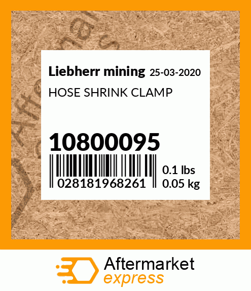 HOSE SHRINK CLAMP 10800095