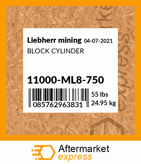 BLOCK CYLINDER 11000-ML8-750