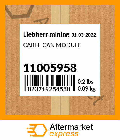 CABLE CAN MODULE 11005958