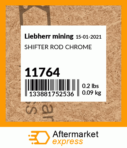 SHIFTER ROD CHROME 11764