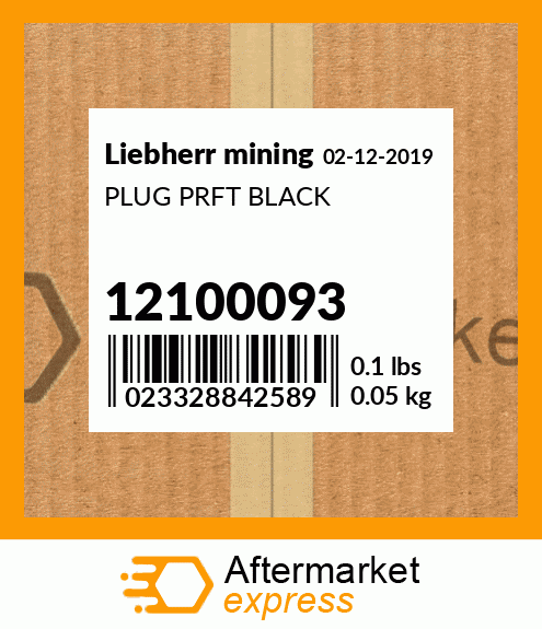 PLUG PRFT BLACK 12100093