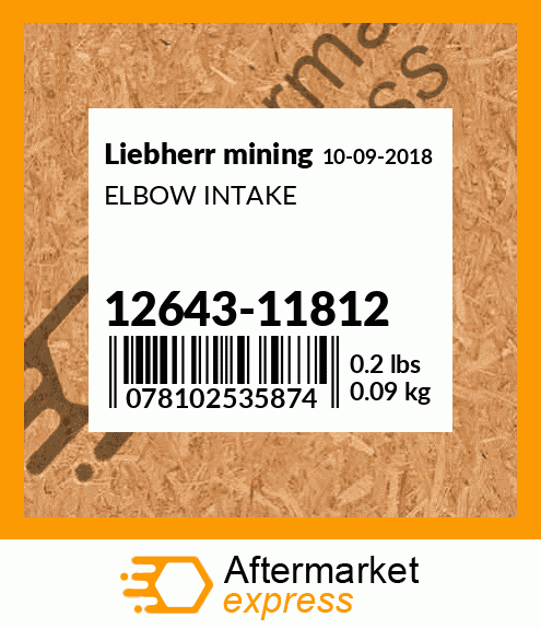 ELBOW INTAKE 12643-11812