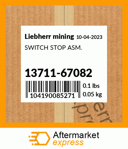 SWITCH STOP ASM. 13711-67082