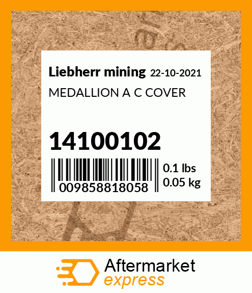 MEDALLION A C COVER 14100102
