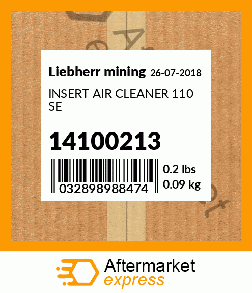 INSERT AIR CLEANER 110 SE 14100213