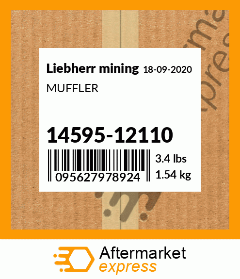 MUFFLER 14595-12110