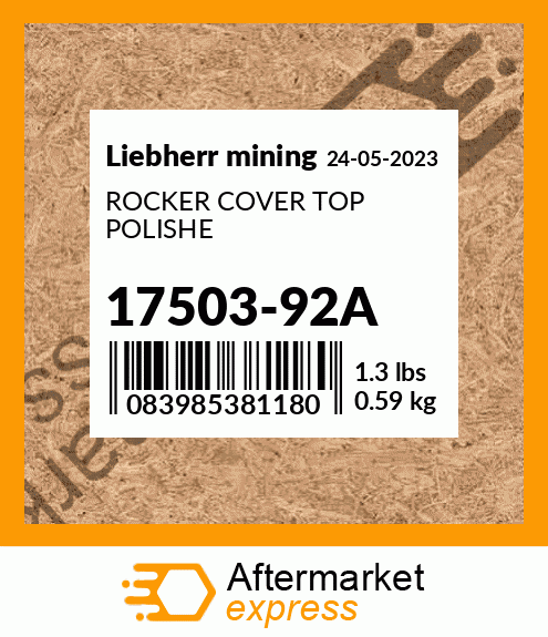 ROCKER COVER TOP POLISHE 17503-92A