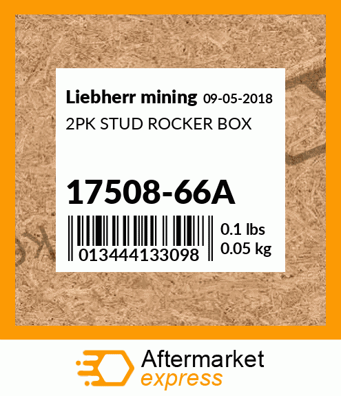 2PK STUD ROCKER BOX 17508-66A