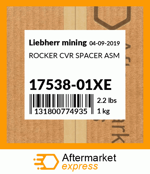 ROCKER CVR SPACER ASM 17538-01XE