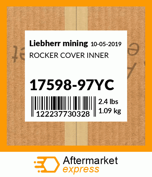 ROCKER COVER INNER 17598-97YC