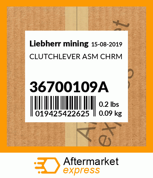 CLUTCHLEVER ASM CHRM 36700109A