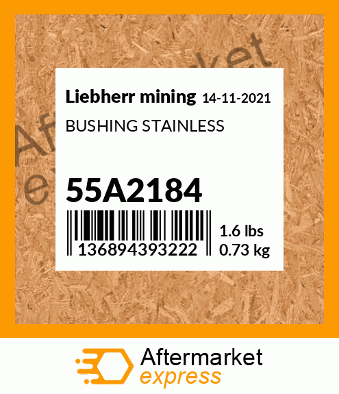 BUSHING STAINLESS 55A2184