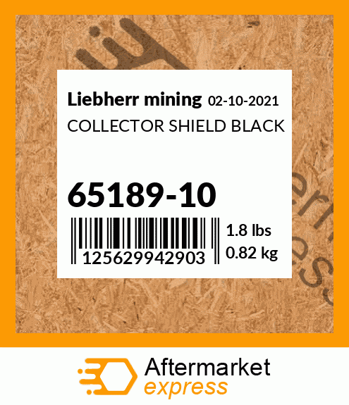 COLLECTOR SHIELD BLACK 65189-10