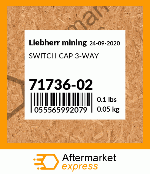 SWITCH CAP 3-WAY 71736-02