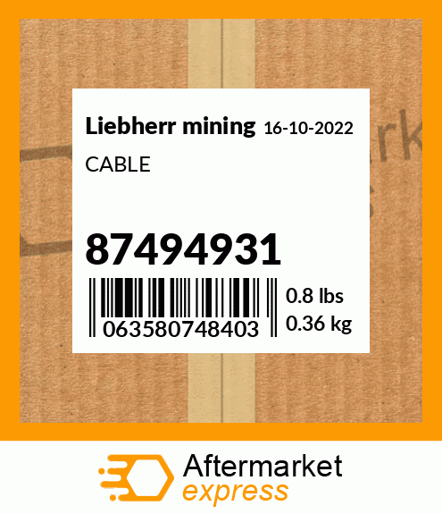 CABLE 87494931