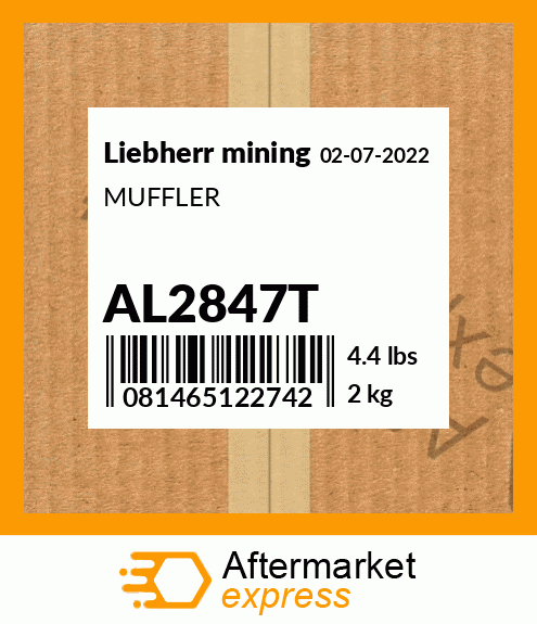 MUFFLER AL2847T